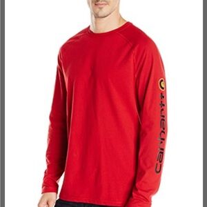 Carhartt Men's Crimson Long Sleeve Tee